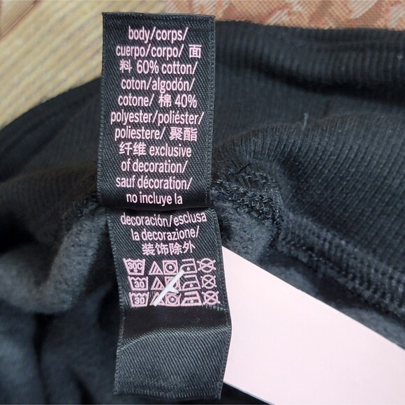 Victorias Secret Jogger Sweatpants Womens XS Gray Black Animal Print Lounge - Picture 14 of 16